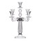 Crystal Candelabra with 5 Arms and Round Crystals in Center Stem